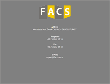 Tablet Screenshot of facs.com.tr